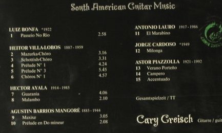 Greisch,Cary: Passeio Latino (Guitar), Bella Musica(), D, 2001 - CD - 93805 - 10,00 Euro