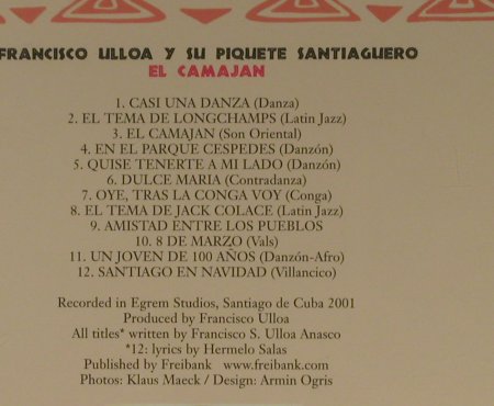 Ulloa,Francisco Y Su Piquete Santia: El Camajan, Indigo(3165-2), D, 2001 - CD - 95492 - 7,50 Euro