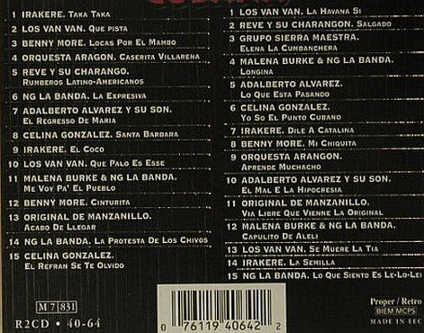 V.A.Salsa Cubana: 30 Tr. The Gold Collection, Retro(40-64), EEC, 1998 - 2CD - 98730 - 7,50 Euro