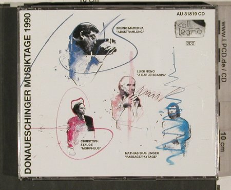 V.A.Donaueschinger Musiktage 1990: Luigi Nono, Bruno Maderna, Col Legno(AU 31819), D, 1991 - 2CD - 80296 - 25,00 Euro