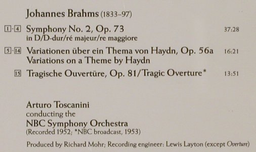 Brahms,Johannes: Symphony No.2/Haydn:Variations, RCA Victor(GD 60258), D, 1990 - CD - 80312 - 7,50 Euro