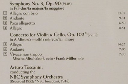 Brahms,Johannes: Symphony No.3/Doppelkonzert, RCA Victor(GD 60529), D, 1990 - CD - 80313 - 7,50 Euro