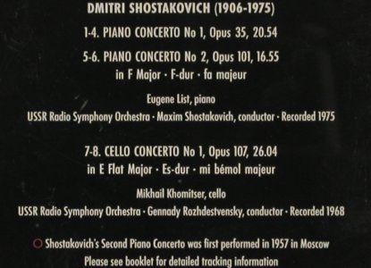 Shostakovich,Dimitri: Piano Concerto No. 1 & 2, RCA(74321 29254 2), D, 1995 - CD - 80330 - 7,50 Euro