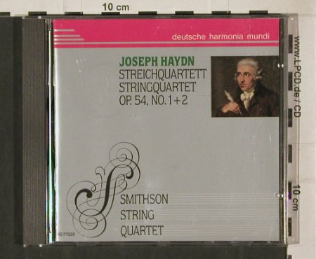 Haydn,Joseph: Streichquartett op.54, No.1+2, Harmonia Mundi(RD 77028), D, 1989 - CD - 80334 - 10,00 Euro