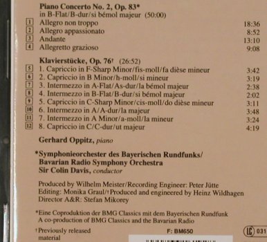 Brahms,Johannes: Piano Concerto No.2/Klavierst.op.76, RCA Victor(09026 61619 2), D, 1993 - CD - 80353 - 7,50 Euro