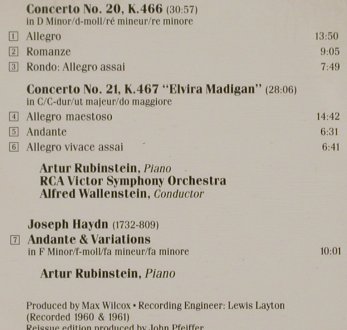 Mozart,Wolfgang Amadeus: Piano Concertos Nos.20-21, RCA Victor(GD 87967), D, 1989 - CD - 80361 - 7,50 Euro