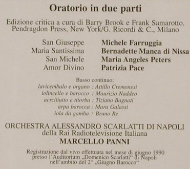 Pergolesi,Giovanni Battista: La Morte di San Giuseppe, FS-New, Hommage(HOM 7001836), D, 1990 - 2CD - 80372 - 10,00 Euro