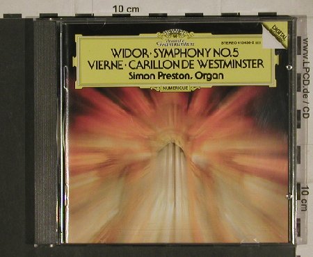 Widor,Charles-Marie/ Louis Vierne: Orgelsinfonie 5/Carillon d.Westm., D.Gr.(413 438-2), D, 1984 - CD - 80459 - 5,00 Euro