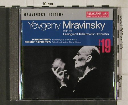 Mravinsky,Yevgeny: Tchaikovsky,Leningrad Philh.Orch'52, Melodia-Edition Vol.19(29408 2), EC, 1996 - CD - 81243 - 10,00 Euro
