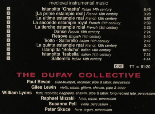 Dufay Collective: A Dance In The Garden Of Mirth, Chandos(CHAN 9320), D, 1994 - CD - 81273 - 7,50 Euro