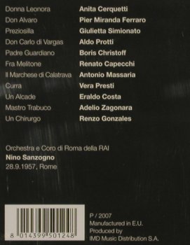 Verdi,Guiseppe: La Forza del Destino, Myto Historical Line(00124), EU, 2007 - 2CD - 81437 - 7,50 Euro