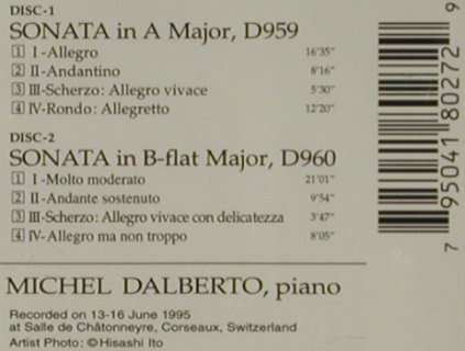 Schubert,Franz: Piano Sonatas Complete,D959,960, Denon(CO-18027-28), US, 1997 - 2CD - 81458 - 9,00 Euro