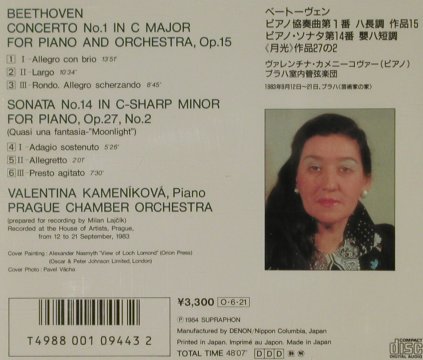Beethoven,Ludwig van: Piano Concerto No. 1, Supraphon(33CO-1592), J, 1984 - CD - 81489 - 10,00 Euro