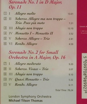 Brahms,Johannes: Serenades Nos. 1 & 2, Sony(SBK89899), , 2002 - CD - 81492 - 5,00 Euro