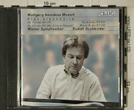 Mozart,Wolfgang Amadeus: Klavierkonzerte Nr.5, 8 & 6,Rondo, Calig(CAL 51009), D, 1989 - CD - 81570 - 6,00 Euro