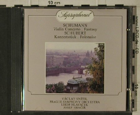 Schumann,Robert / Schubert: Violin Concerto,Fantasy/Konzertstüc, Supraphonet(11 1114-2), CZ, 1989 - CD - 81614 - 5,00 Euro
