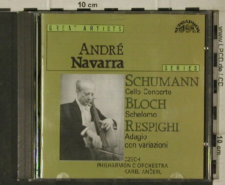 Navarra,André: Great Artists,Schumann,Bloch/Respig, Supraphon(11 1002-2), CZ,  - CD - 81651 - 7,50 Euro