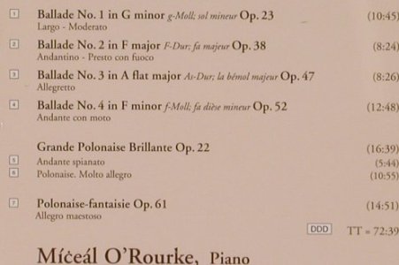 Chopin,Frederic: Four Ballades,Andante spianato&Gran, Chandos(CHAN 9353), A/D, 1985 - CD - 81725 - 7,50 Euro