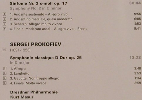 Tschaikovsky,Peter / Prokofiev: Symphony No.2/Symphonie Classique, Edel(0002472CCC), D, 2002 - CD - 81750 - 9,00 Euro