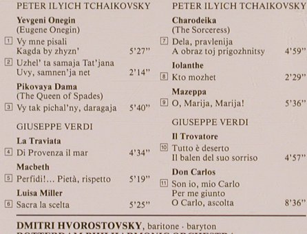 Hvorostovsky,Dmitri: Tschaikovsky&Verdi Arias, Philips(426 740-2), D, 1990 - CD - 81778 - 5,00 Euro