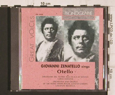 Zenatello,Giovanni: sings Otello - Great Voices, Cedar(PH 5048), I, 1995 - CD - 81796 - 10,00 Euro