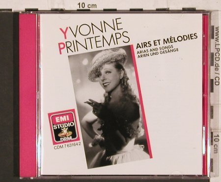 Printemps,Yvonne: Airs et Mélodies-Arias and Songs, EMI Studio(CDM 763164 2), D, Mono, 1988 - CD - 81797 - 12,50 Euro