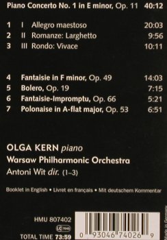 Chopin,Frederic: Piano Concerto No.1, Digi, Harmonia Mundi(HMU 807402), D, 2006 - CD - 81817 - 10,00 Euro
