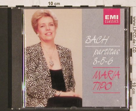 Bach,Johann Sebastian: Partitas 3-5-6 , Maria Tipo, EMI(7 54464 2), NL, 1992 - CD - 81823 - 10,00 Euro