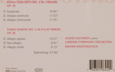 Rachmaninov,Sergey: Piano Concerto No.2/Sonata No.2, Teldec(0630-19644-2), D, 1997 - CD - 81876 - 6,00 Euro