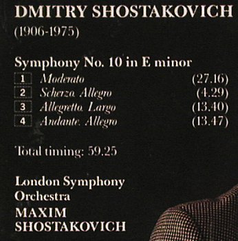 Shostakovich,Dimitri: Symphony No.10, Collins(11062), UK, 1990 - CD - 81884 - 10,00 Euro