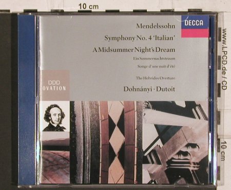 Mendelssohn,Felix: Symphony No.4 Italian, Decca(430 722-2), D, 1991 - CD - 81982 - 10,00 Euro