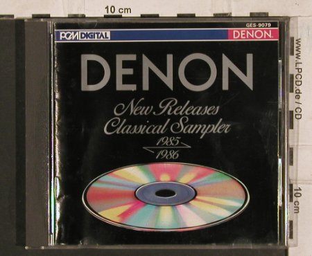 V.A.Denon New Releases: Classical Sampler 1985/1986, Denon(GES-9079), J, 1985 - CD - 83747 - 5,00 Euro