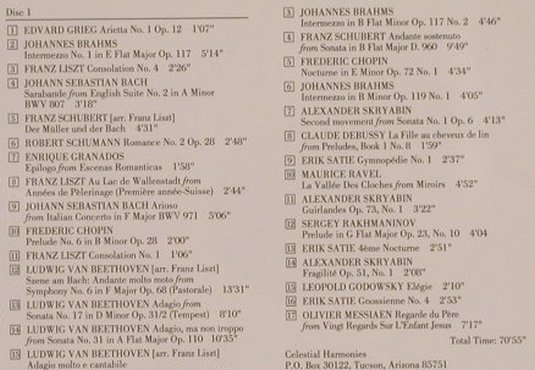 V.A.Largo I & II: A sp.2,5h collection piano classics, Celestial Harmonies(14056-2/14058-2), D, 1992 - 2CD*2 - 83798 - 10,00 Euro