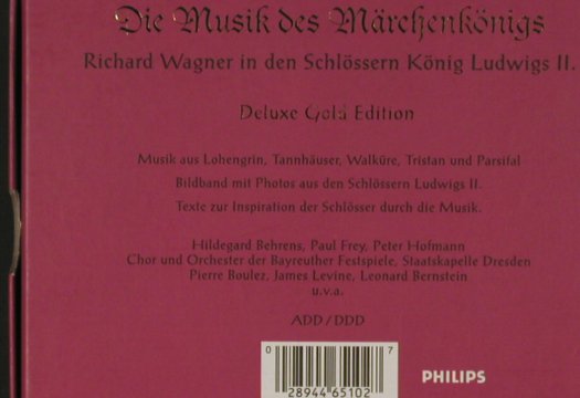 Wagner,Richard: Die Musik des Märchen-Königs, Digi, Philips(446 510-2), D, Box, 1995 - CD - 90301 - 7,50 Euro