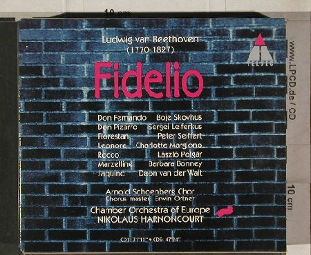 Beethoven,Ludwig van: Fidelio, Box,Booklet, Teldec(4509-94560-2), D, 1995 - 2CD - 90851 - 9,00 Euro
