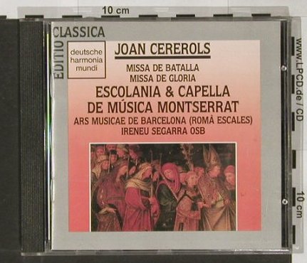 Cererols,Joan: Missa De Batalla, DHM(), D, 1990 - CD - 91009 - 7,50 Euro