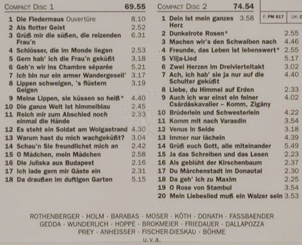 V.A.Operetten Boulevard: Highlights aus den Schönsten Opern, EMI(), NL, 1996 - 2CD - 91059 - 7,50 Euro