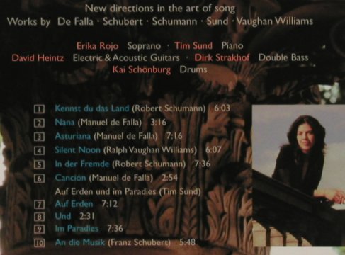 Rojo,Erika & Sund,Tim: Das Lied, Digi-Schumann, deFalla.., Nabel(4684), D, 1999 - CD - 91130 - 7,50 Euro