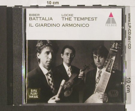 von Biber,H.I.F. & Matthew Locke: Battalia & The Tempest, Teldec(), D, 98 - CD - 91152 - 7,50 Euro