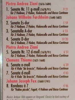 V.A.Sonaten aus Dresden: Furchheim, Ziani, Thieme, Fux, Vanguard(), D, 1999 - CD - 91438 - 11,50 Euro