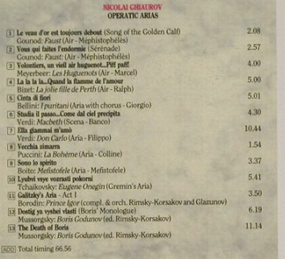 Ghiaurov,Nicolai: Opera Gala - Faust Mefistofele..., Decca(), D, 90 - CD - 91572 - 7,50 Euro