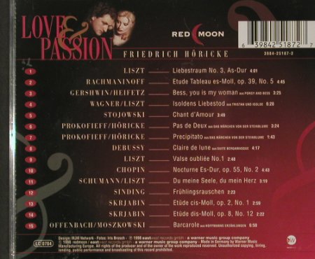 Höricke,Friedrich: Love & Passion, EastWest(), D, 98 - CD - 91634 - 6,00 Euro