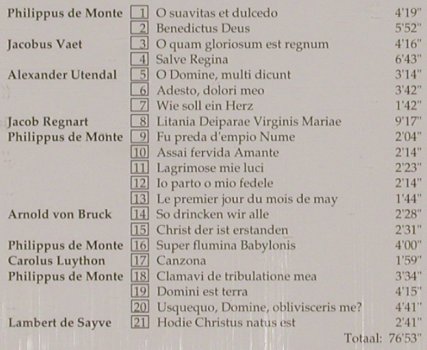 V.A.De Vlaamse Polyfonie: Philippus De Monte en de Habsburger, Eufoda(1164), B,  - CD - 91635 - 11,50 Euro