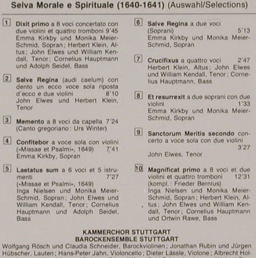 Monteverdi,Claudio: Selva Morale E Spirituale(1640-41), FSM(), D, 1984 - CD - 91849 - 6,00 Euro