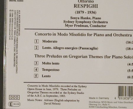 Respighi,Ottorino: Concerto in Modo Misolidio, Marco Polo(), D, 84 - CD - 91995 - 10,00 Euro