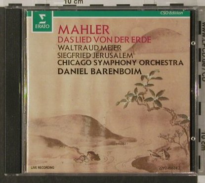 Mahler,Gustav: Das Lied von der Erde, Erato(), D, 1992 - CD - 92049 - 7,50 Euro