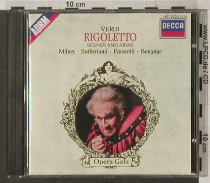 Verdi,Guiseppe: Rigoletto-Scenes and Arias (1974), Decca(421 303-2), D, 1988 - CD - 92114 - 6,00 Euro