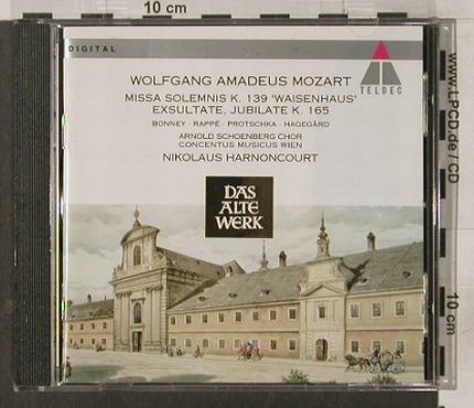 Mozart,Wolfgang Amadeus: Missa Solemnis-K139, K.165, Teldec(), D, 1994 - CD - 92136 - 9,00 Euro