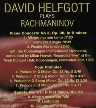 Rachmaninoff,Sergei: Piano Concerto No.3 / Four Preludes, RCA(), EC, 1996 - CD - 92677 - 7,50 Euro