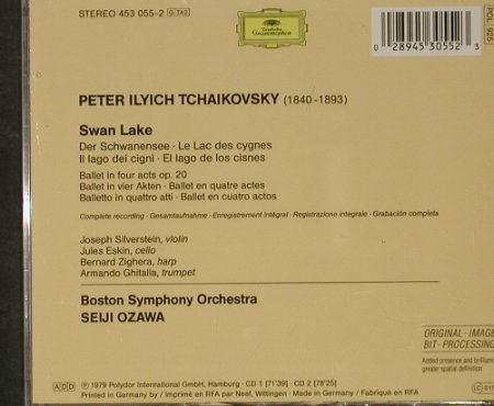 Tschaikovsky,Peter Ilyich: Schwanensee, Deutsche Gramophon(), D, 1979 - 2CD - 92686 - 7,50 Euro